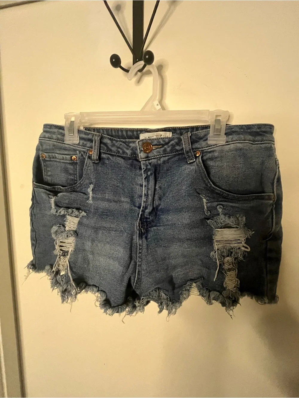 Almost Famous Distressed Denim Shorts
